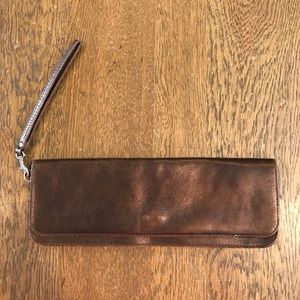 Wilsons Leather Pelle Studio Copper Long Wallet